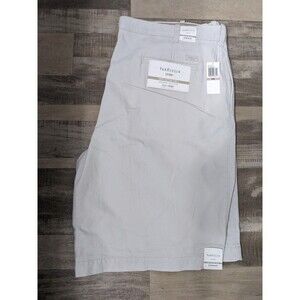 Van Huesen Mens Beige Flat Front Casual Chino Short Size 42 Nwt